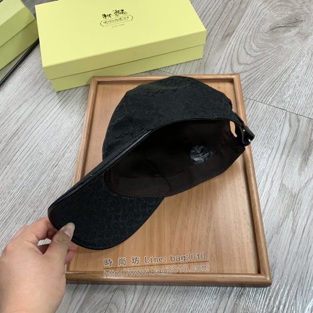 Coach男女同款帽子 蔻馳經典印花棒球帽鴨舌帽  mm1755